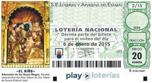 Décimo de la Lotería del Niño 2015, sorteo 2
