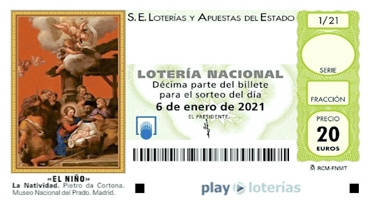 Décimo de la Lotería del Niño 2021, sorteo 1