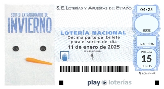 Décimo de la Lotería Nacional del sábado 11 de enero de 2025, sorteo 4