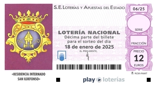 Décimo de la Lotería Nacional del sábado 18 de enero de 2025, sorteo 6