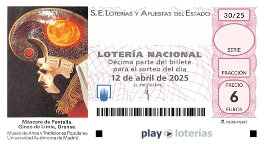 Décimo de la Lotería Nacional del sábado 12 de abril de 2025, sorteo 30