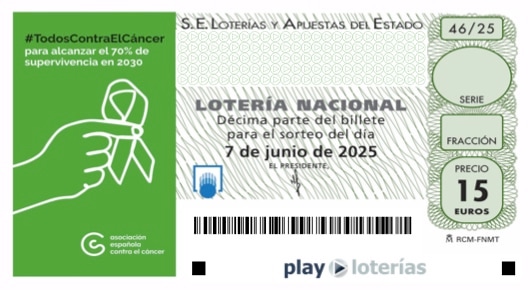 Décimo de la Lotería Nacional del sábado 7 de junio de 2025, sorteo 46