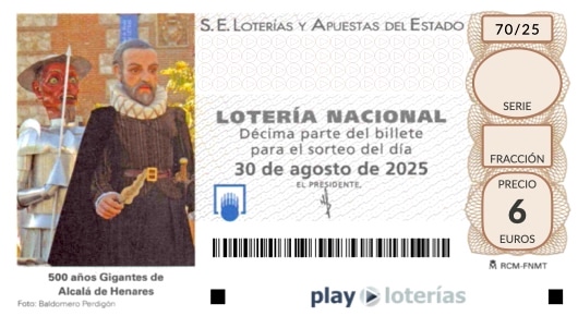 Décimo de la Lotería Nacional del sábado 30 de agosto de 2025, sorteo 70