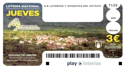 Décimo de la Lotería Nacional del jueves 4 de septiembre de 2025, sorteo 71