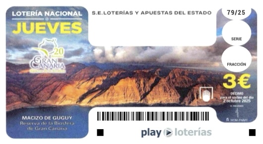 Décimo de la Lotería Nacional del jueves 2 de octubre de 2025, sorteo 79
