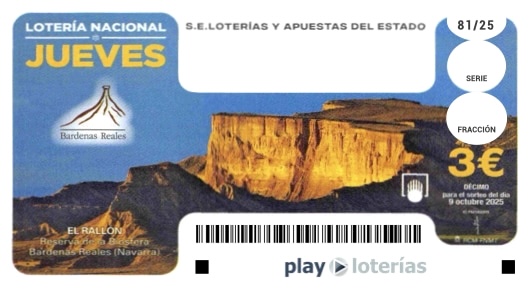 Décimo de la Lotería Nacional del jueves 9 de octubre de 2025, sorteo 81
