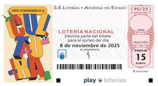 Décimo de la Lotería Nacional del sábado 8 de noviembre de 2025, sorteo 90