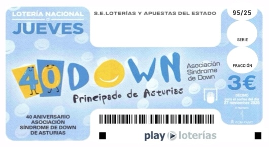 Décimo de la Lotería Nacional del jueves 27 de noviembre de 2025, sorteo 95