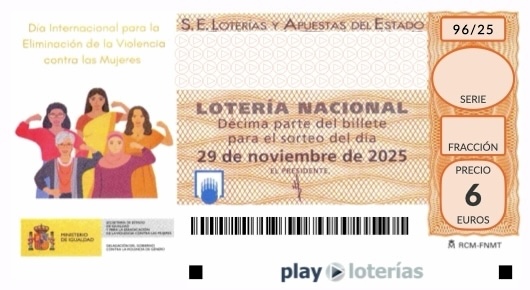 Décimo de la Lotería Nacional del sábado 29 de noviembre de 2025, sorteo 96