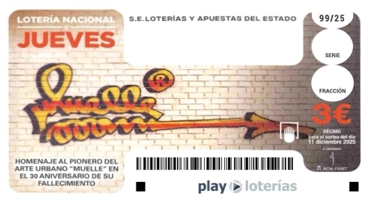Décimo de la Lotería Nacional del jueves 11 de diciembre de 2025, sorteo 99