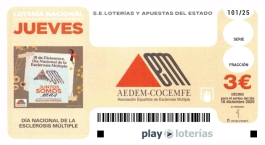Décimo de la Lotería Nacional del jueves 18 de diciembre de 2025, sorteo 101