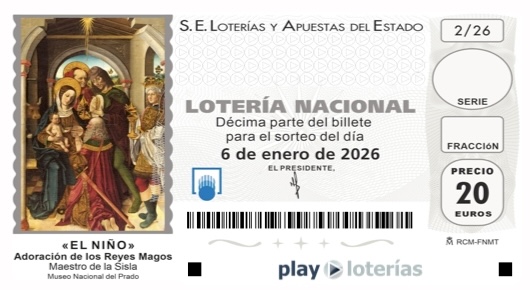 Décimo de la Lotería del Niño 2026, sorteo 2