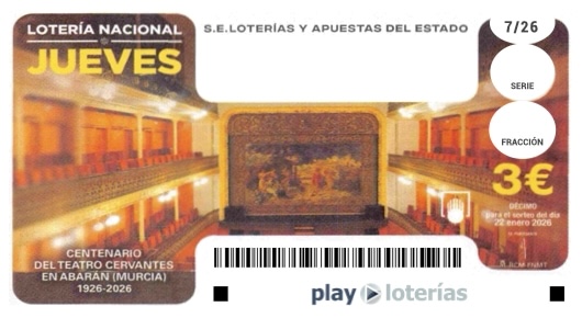 Décimo de la Lotería Nacional del jueves 22 de enero de 2026, sorteo 7