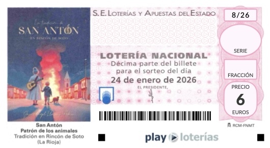 Décimo de la Lotería Nacional del sábado 24 de enero de 2026, sorteo 8