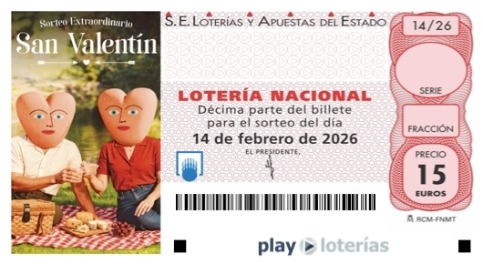 Décimo de la Lotería Nacional del sábado 14 de febrero de 2026, sorteo 14