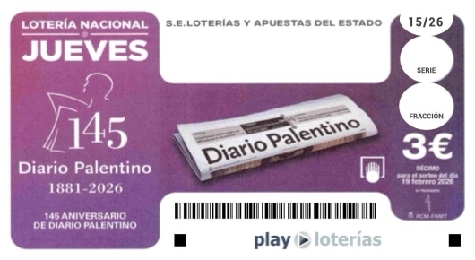 Décimo de la Lotería Nacional del jueves 19 de febrero de 2026, sorteo 15