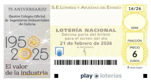 Décimo de la Lotería Nacional del sábado 21 de febrero de 2026, sorteo 16