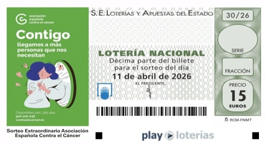 Décimo de la Lotería Nacional del sábado 11 de abril de 2026, sorteo 30