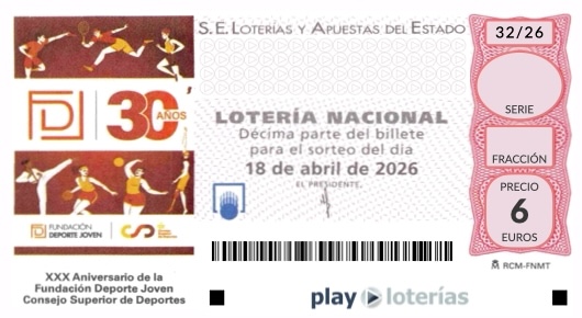 Décimo de la Lotería Nacional del sábado 18 de abril de 2026, sorteo 32