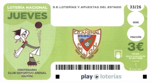 Décimo de la Lotería Nacional del jueves 23 de abril de 2026, sorteo 33