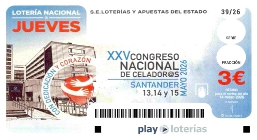 Décimo de la Lotería Nacional del jueves 14 de mayo de 2026, sorteo 39