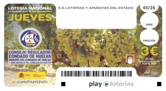 Décimo de la Lotería Nacional del jueves 4 de junio de 2026, sorteo 45