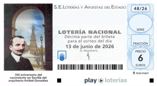Décimo de la Lotería Nacional del sábado 13 de junio de 2026, sorteo 48