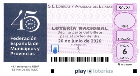 Décimo de la Lotería Nacional del sábado 20 de junio de 2026, sorteo 50