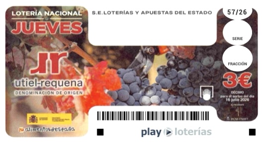 Décimo de la Lotería Nacional del jueves 16 de julio de 2026, sorteo 57