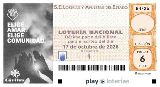 Décimo de la Lotería Nacional del sábado 17 de octubre de 2026, sorteo 84