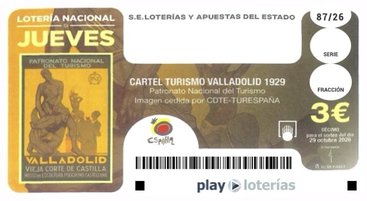Décimo de la Lotería Nacional del jueves 29 de octubre de 2026, sorteo 87